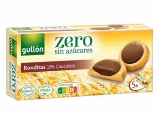 Gullon Ronditas Chocolat Noir Sans Sucre 186g